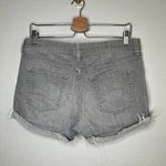 Gap Womens Gray Denim mid rise Slim Shorts rolled hem Size 31r Photo 7