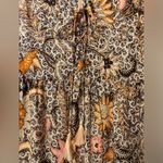 Madewell Lace-Up Ruffle-Hem Midi Dress in Bali Blooms Size 0 Photo 4