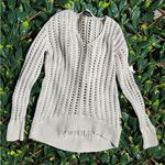 Y2K Calvin Klein Jeans Knit Beige Crochet Sweater Size Medium Photo 2