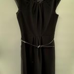 Calvin Klein  Black Belted Sheath Dress  Office Career Lined Classic Women's 10 Photo 0