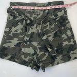 DL1961  Premium Denim Camile Belted Paper Bag Shorts Camo Women's Camo Size 26 Photo 4