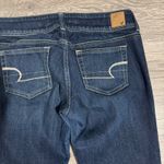 American Eagle  Outfitters Women Stretch Slim Boot Jeans Dark Wash Sz 6 Low Rise Photo 6