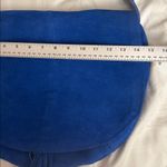 Blue Suede Women's boho crossbody Bag purse large Photo 7