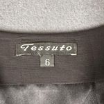 Vtg Tessuto Womens 6 Black Silk Sleeveless Dress Made in USA Side Zipper Photo 6