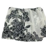 MGT Industries White Black Lace Sheer Lounge Sleep Shorts Womens Small Photo 2