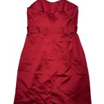 Alfred Angelo Claret Satin Strapless Dress (10) Photo 1