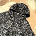 ZARA  Black Water Repellant Slicket Puffer  Jacket Size Large Photo 8
