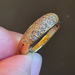 Cute Austrian crystal 18k gold plated ring Photo 5