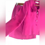 Amanda Smith  Suits 2P Hot Pink Ruffle Skirt Blazer Set - Petite Photo 1