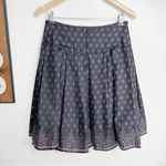 Lord and Taylor  Silk Pleated Navy Blue Skirt size 6 Photo 5