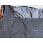 Lululemon Fleecy Keen Quilted Fleece Hooded Jacket Black Womens Size 4 FLAW** Photo 3