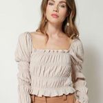 Line and Dot COPY -  PIPPA SMOCKED TOP Photo 0