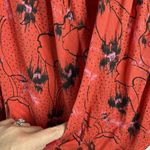 Free People Size S Top Last Time Orange Crop Surplice Long Bell Sleeve Women’s Photo 5