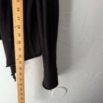 prAna Black Tie Front Open Cardigan Lightweight Cotton Blend Women's L Photo 2