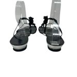 Robert Clergerie Vintage Sandals Slide Embellished Black Silver Size 6.5 Photo 7