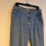 st. john's bay St. John’s Bay Mid Rise Ankle Crop Stretch Boot Flare Denim Jeans Blue Womens 12 Photo 1