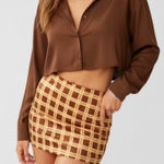 With Jean WITH JÉAN Miles Mini Skirt, Cher, XS Photo 0