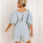 Impressions Light Blue Denim Romper Photo 3