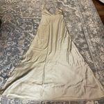 ZARA  Champagne Satin Effect Midi Dress Photo 0