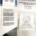 NWT MOTHER SUPERIOR The Tomcat Crop Straight Leg Jeans Kneeling on Stones Sz 25 Blue Photo 13