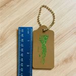 Coach Keychain  Limited Edition Bag Charm Logo Gold Chain Hawaii Stamp Large Size Photo 3