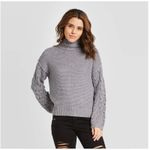 Universal Threads Universal Thread Gray Purple Mock Neck Detail Pullover Sweater - Large - NWT Photo 1