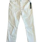 Tahari White Straight Leg Jeans Classic Denim Pants New with Tags F36 Photo 0