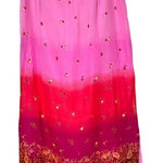 Requirements Vintage Y2K Pink Flower Paisley Print Maxi Skirt Size L Photo 0