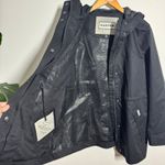 Hunter  Water Resistant Cotton Smock Rain Jacket Women M Black Outdoor Hooded Photo 3