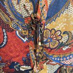 Chico's  Multicolor Paisley Long Sleeve Peasant Top Photo 2