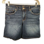 Kut From The Kloth ‎ High Rise Boyfriend Shorts Women’s Size 4 Dark Wash Denim Photo 0