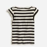 J.Crew  Vintage rib ruffle boatneck tank top in‎ stripe Small Photo 5