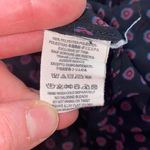 Free People  Button Down Sheer Floral Shirt Sz M Black Pink Polyester Boho Photo 6