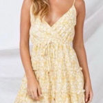 Princess Polly | Alletse Tiered Ruffle Floral Print Mini Sun Dress Sz. 12 Photo 0