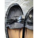 Coach Black Moccasin Flats with Logo Detail Size 6.5 Photo 1