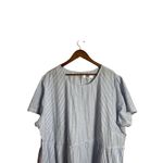 Tradlands Chalet Tiered Dress Harbor Midi Striped Cotton Linen Womans 2X NWOT White Photo 3