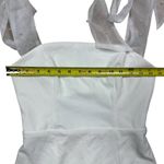 Lulus NWT  Women's Beaming Perfection White Pearl Organza Tie-Strap Mini Dress S Photo 6