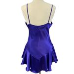 CineStar Chemise Slip Dress Womens Medium Peplum Babydoll Fairycore Feminine Purple Photo 2
