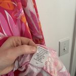 IbKul Long Sleeve 1/4 Zip Shirt Pink Floral Vented Mesh Golf UPF 50+ Womens Larg Size L Photo 4