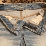American Eagle JEAN Shorts Women’s Size 6 AE Midi Distressed Raw Hem Shorts Photo 3