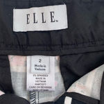 Elle  Black and Pink Floral Chino Shorts Size 2 Photo 4