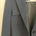 Max Mara navy 4 pocket blazer in crepe fabric Photo 2