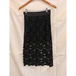 Free People  Black Lace Pencil Skirt XS‎ Photo 2