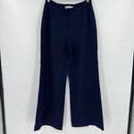 CK Bradley Jaguar Navy Blue Pull On Wide‎ Leg Flare Ponte Pants Women’s Size XL Photo 2