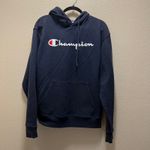 Champion Authentic Athleticwear Hoodie Sweatshirt Jacket Blue Cotton Pullover M Photo 1