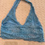 Aerie Blue Lace Halter Bralette Size Small Photo 2