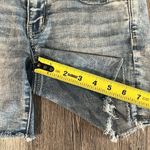 American Eagle  Outfitters super stretch midi light denim shorts embroidered- 4 Photo 5