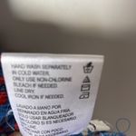 Patrons of Peace  blue w/red flowers ruffled adjustable tie size medium. Photo 6