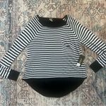 Kerisma NWT Black and White Monochrome Striped Knit Long Sleeve Top Medium Large Photo 5