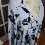 Free People ‎ Womens Blue Floral Bella Tunic Top/Dress Small Photo 2